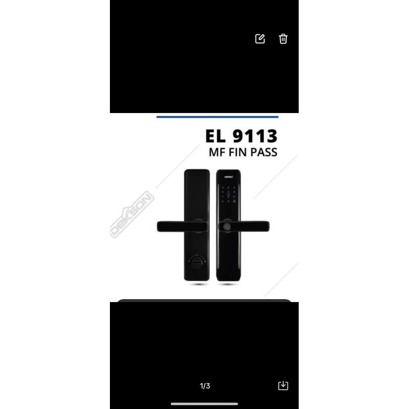 DEKKSON EL 9113 MF FIN PASS BLACK (RIGHT & LEFT)