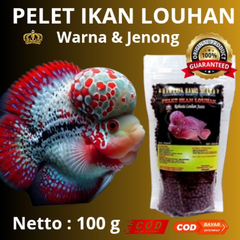 PELET IKAN LOUHAN untuk Warna dan Jenong