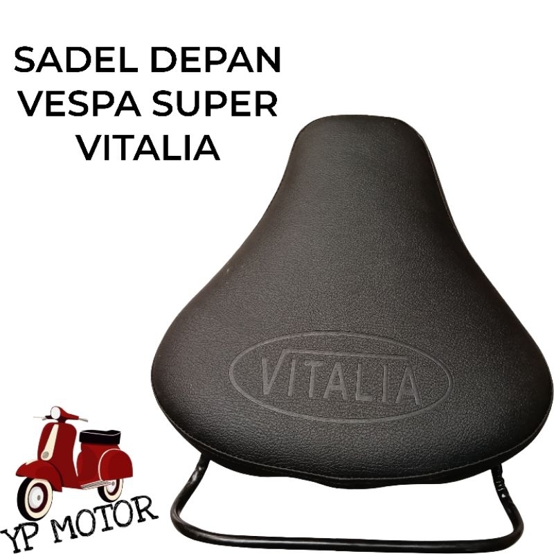 VITALIA Sadel Jog Jok Depan Vespa Super PX Sparepart Aksesoris Sukucadang Variasi Vespa