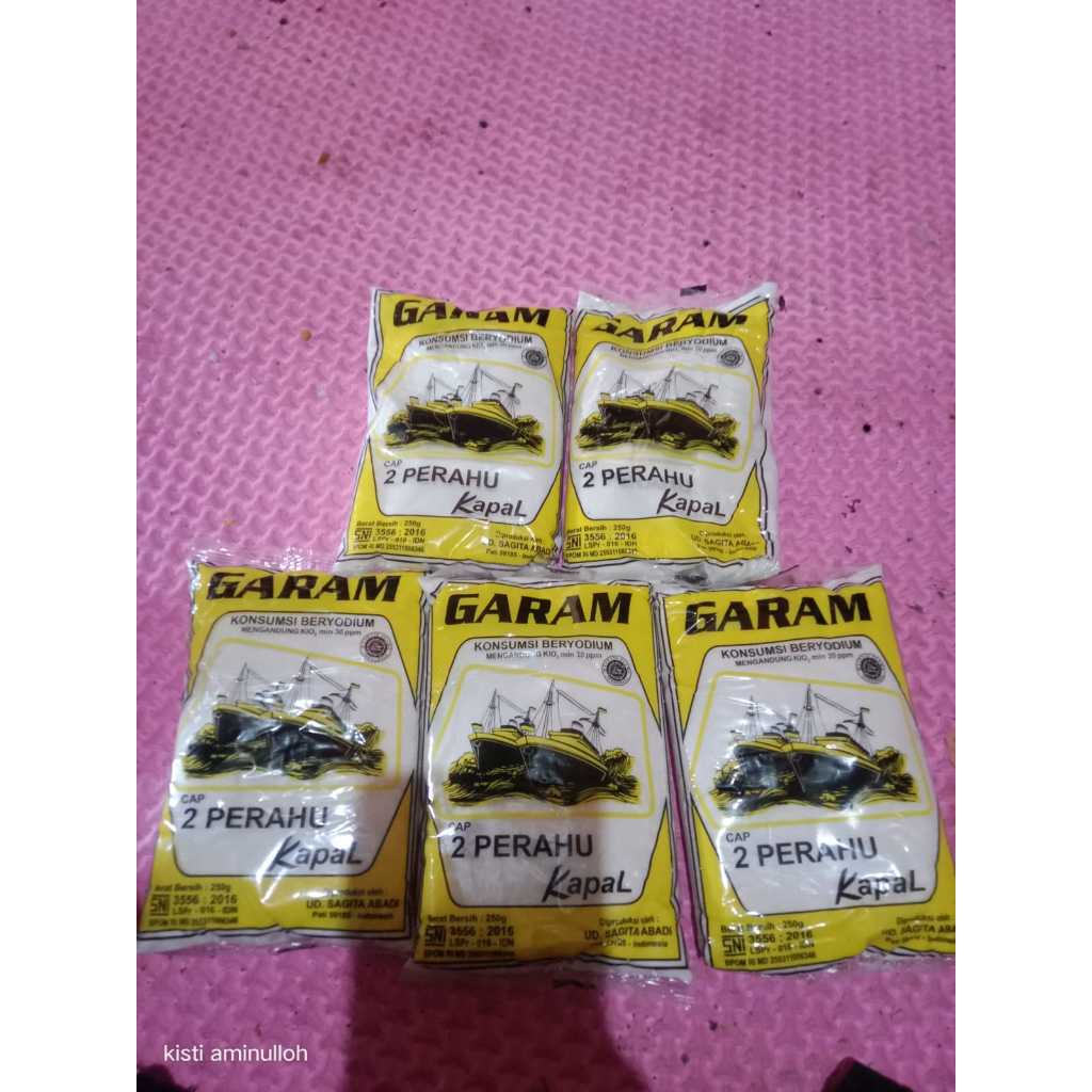 

garam 5pcs cap dua kapal 1@250gram