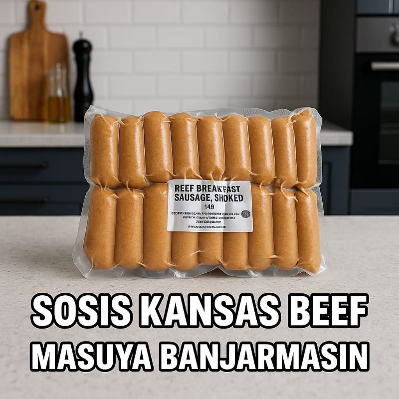 

SOSIS KANSAS BEEF BREAKFAST SMOKED 1KG (40 pcs - F0254