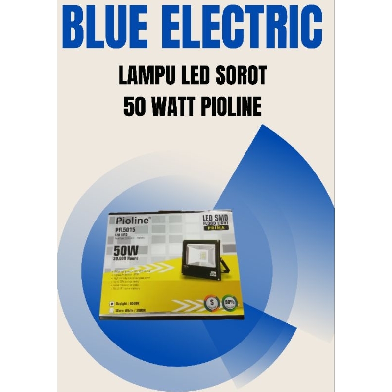 Pioline Lampu Led Sorot 50 Watt 6500K