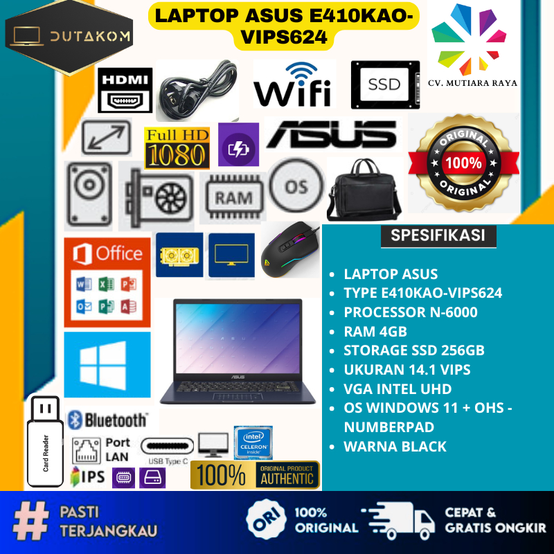 LAPTOP ASUS E410KAO-VIPS624