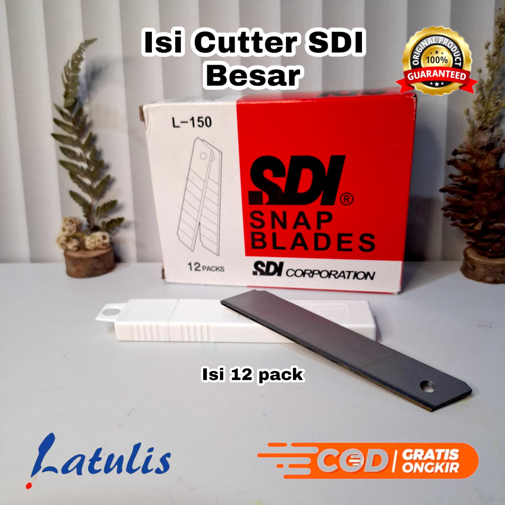 

ISI CUTTER BESAR SDI L-150 / REFILL CUTTER SDI [12 PACK]