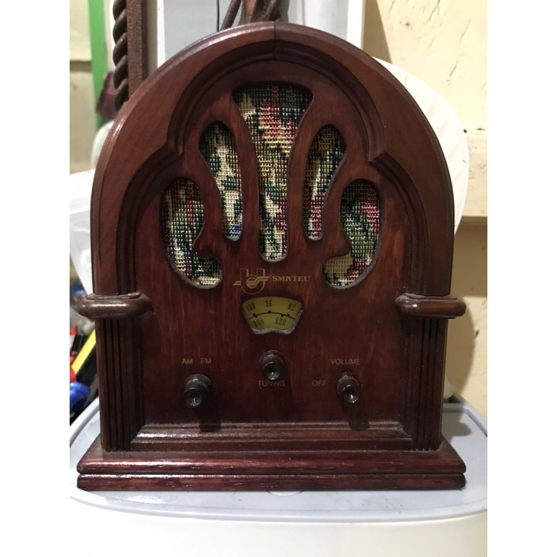 Radio Vintage Fm/Am Kayu