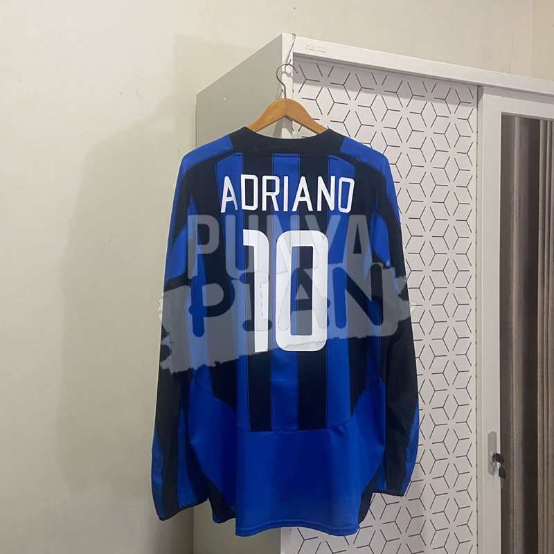 Jersey Inter Milan Home 03/04 Original #10 Adriano Size XL
