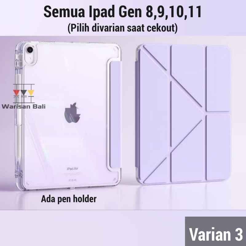 Case Ipad Transparan Vertikal Horizontal Ipad 8 9 10 11 A16 dan Terbaru Softcase Ipad Apple