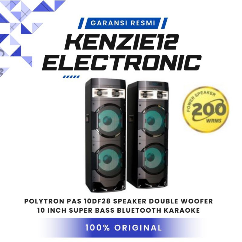 POLYTRON PAS 10DF28 Speaker aktif super bass speaker bluetooth speaker karaoke
