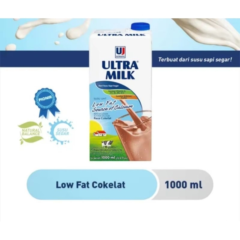 

Ultra Milk Susu UHT Low Fat 1L