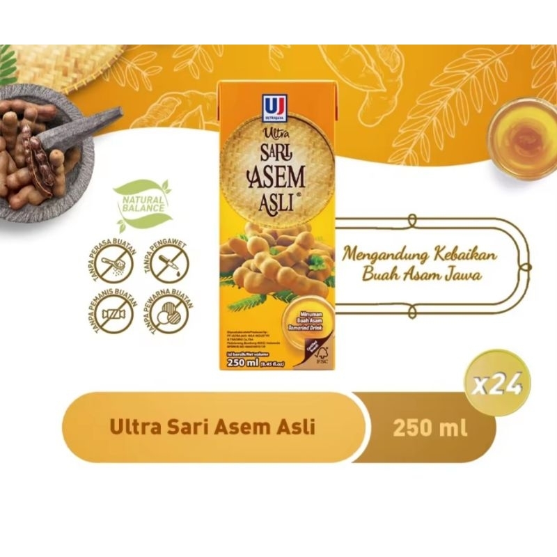 

Ultra Sari Asem Asli 250ml - Karton [24pcs]