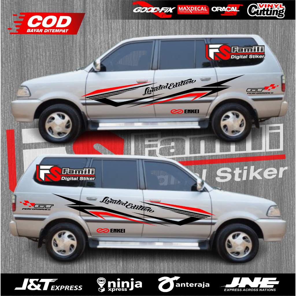 Stiker Mobil Kijang LGX Stiker Cutting Mobil Kijang