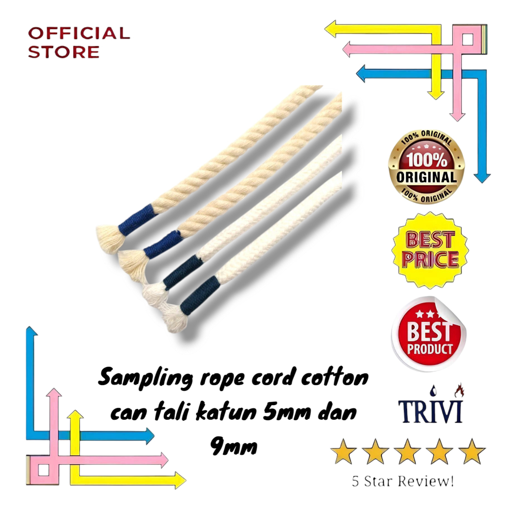 Sampling rope cord cotton can,tali katun sampel sample.