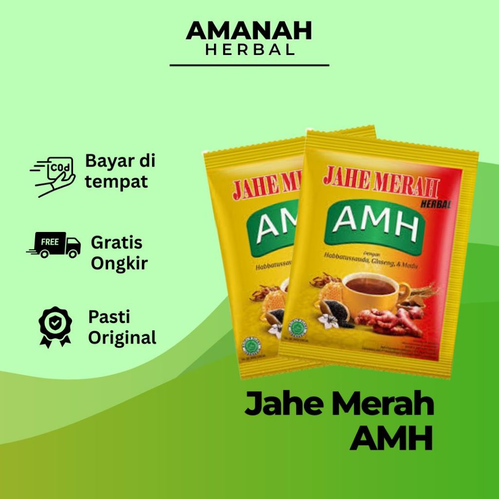 

Jahe Merah AMH Renceng - 10 sachet | Minuman Jahe Merah Instan