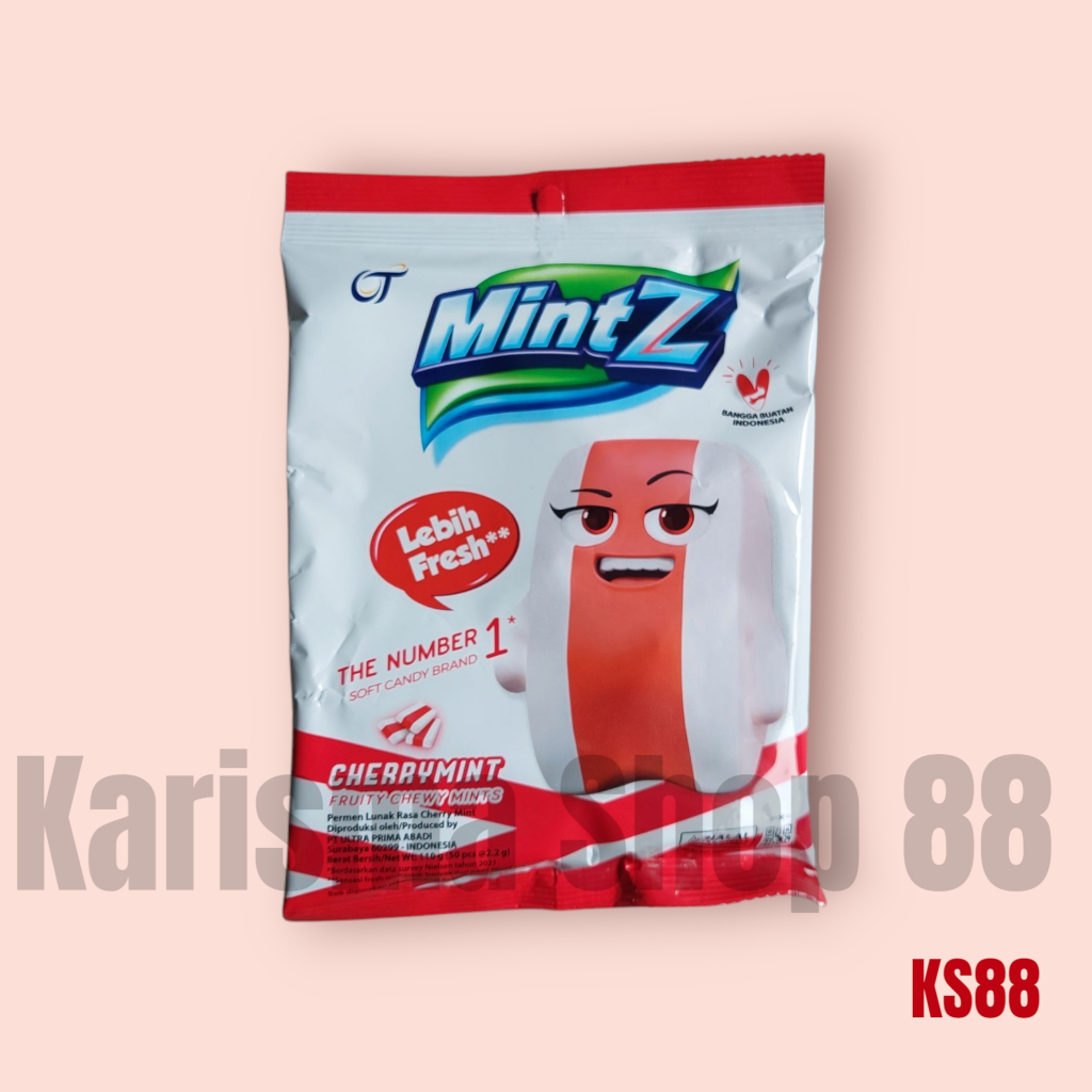 

Permen MintZ CHERRYMINT 125g merah