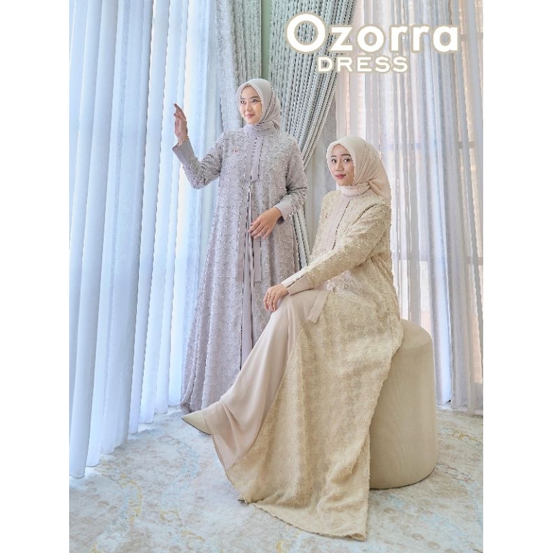 OZZORA DRESS / GAMIS PESTA WANITA / DRESS MEWAH ORI BY MAREVI (HANYA SIZE STANDAR)