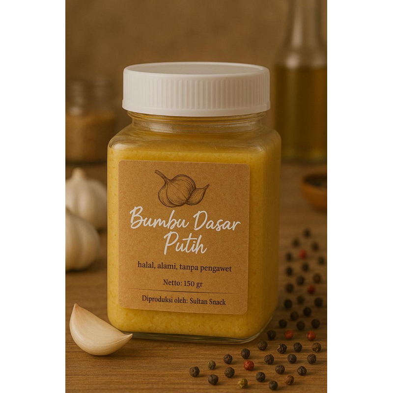 

Bumbu Dasar Putih Sultan Snack | Bumbu Masak Homemade Halal Tanpa Pengawet