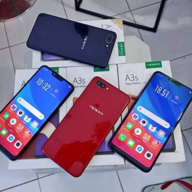 OPPO A3s 2/16 & 3/32 SECOND ORI BEKAS GARANSI RESMI