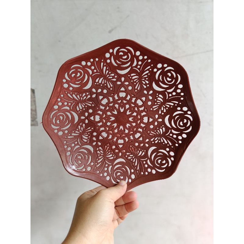 Piring Ingke Plastik Bunga Mawar Piring Makan Piring Piknik Hajat