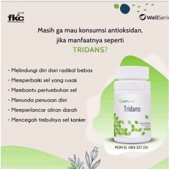 WellSerica Tridans  FKC Kesehatan Antioksidant