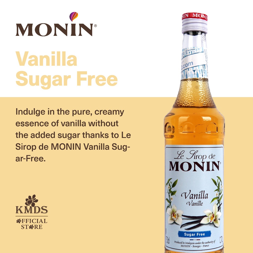 

Monin Vanilla Sugar Free Syrup 70 CL 700 ML