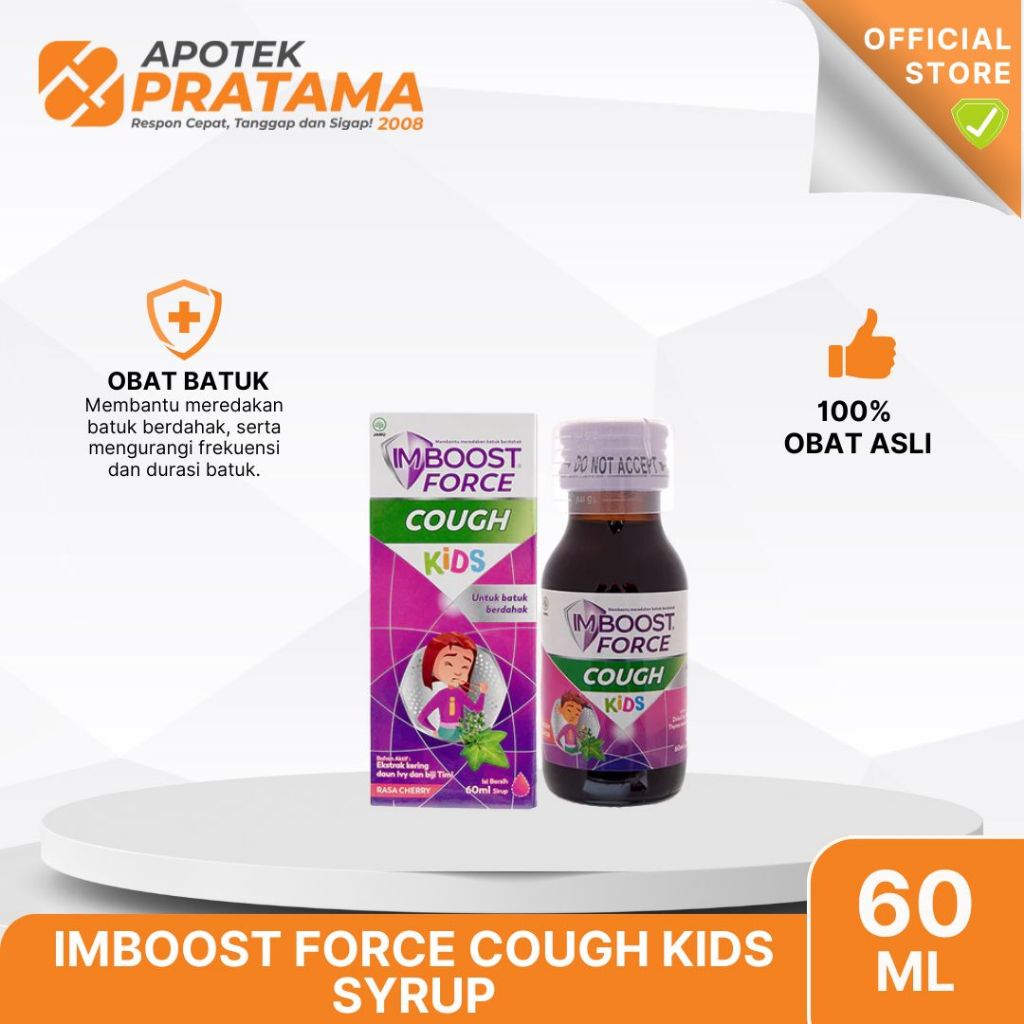 IMBOOST FORCE COUGH KIDS SYRUP 60ML / IMBOOST FORCE BATUK ANAK SIRUP