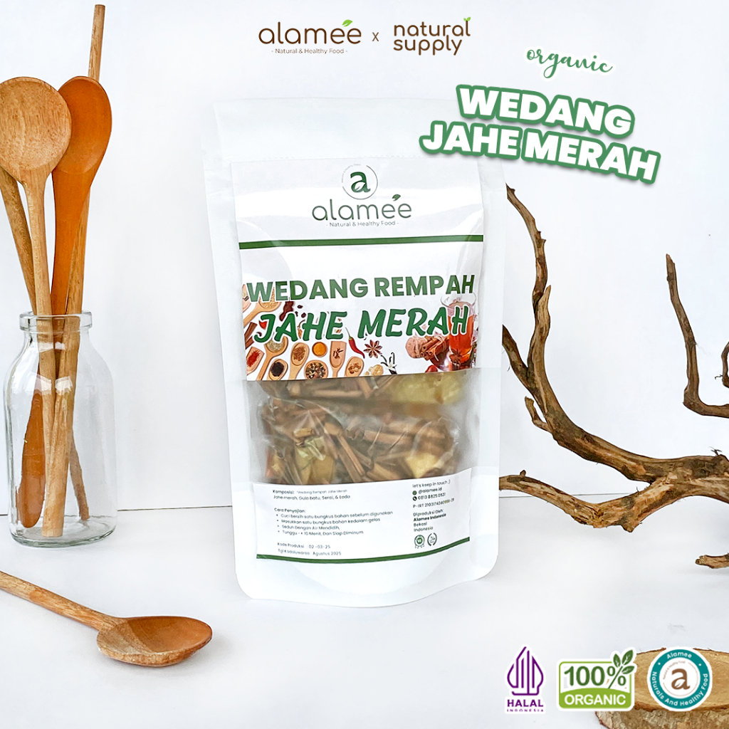 

ALAMEE Wedang Rempah Jahe Merah Komplit Tradisional Asli Rempah Minuman Herbal Alami Langsung Seduh