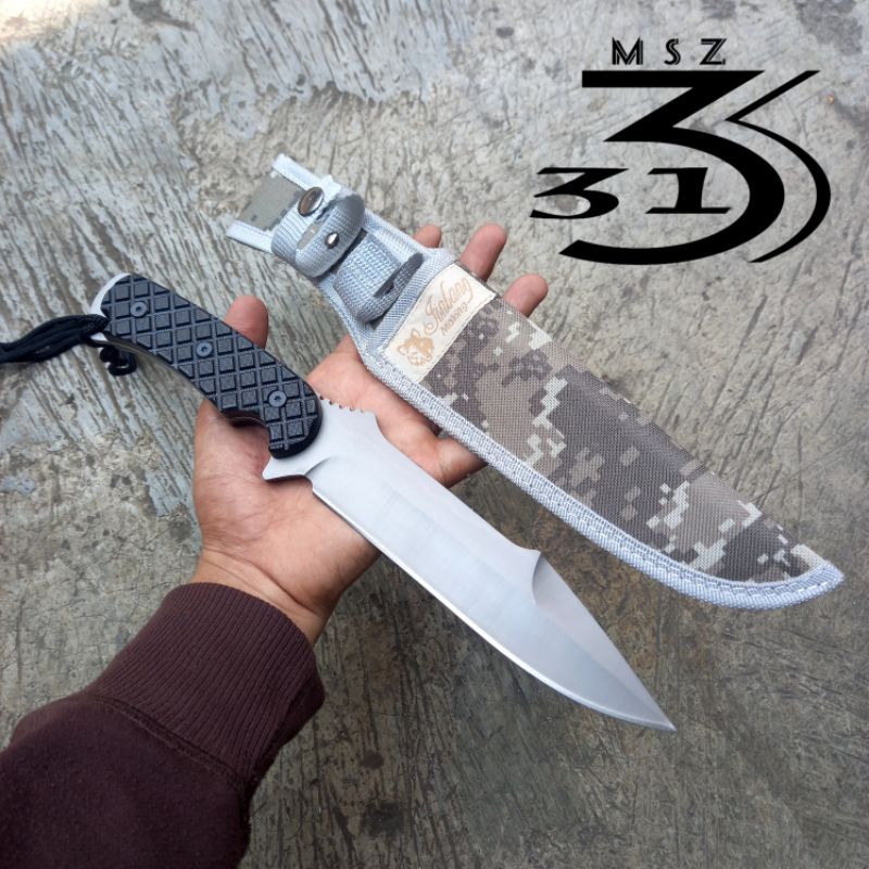 pisau a30 columbia bushcraft tactical stainless steel fulltang polycarbonat 313msz