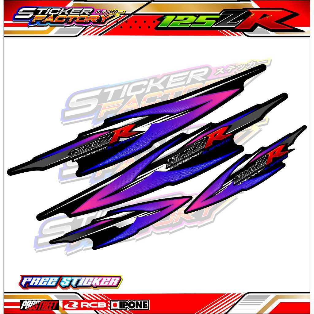STRIPING VARIASI YAMAHA 125 ZR / STICKER LIST VARIASI MOTOR YAMAHA 125 ZR