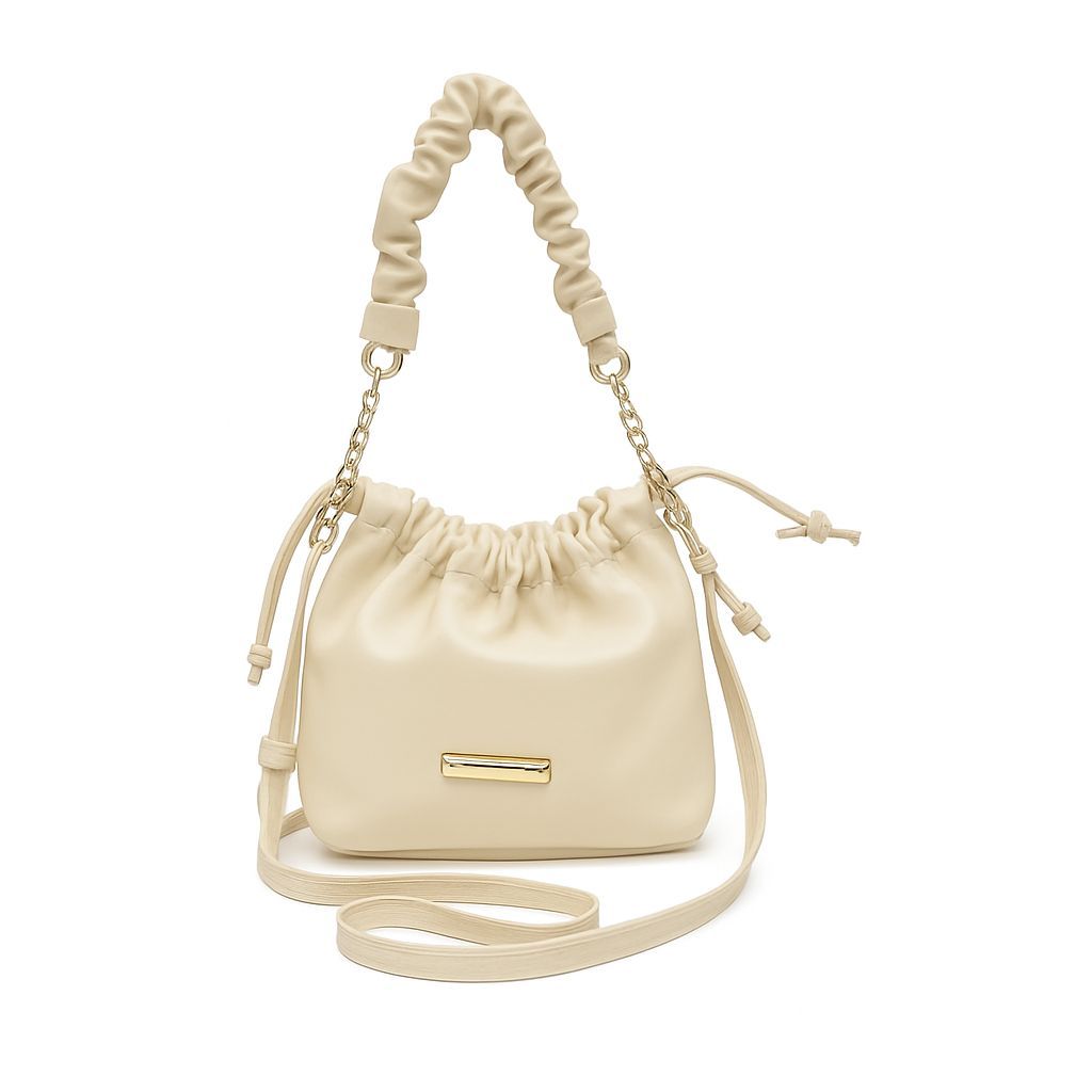 Tas Selempang Wanita Serut Bulat / Tas Selempang Wanita Kekinian Korean Style