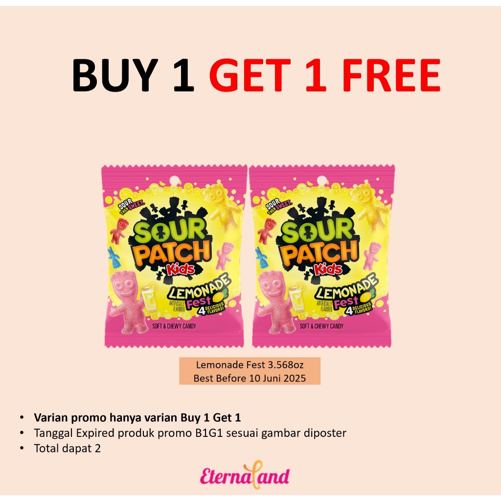 

Sour Patch Kids Bags Soft & Chewy - permen sour patch impor usa
