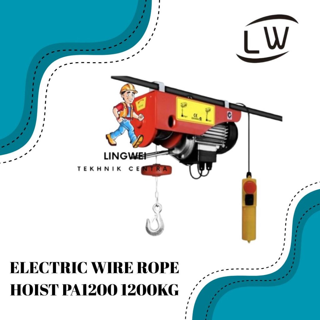 ELECTRIC WIRE ROPE HOIST PA1200 1200KG SANJIA / TAKEL KATROL LISTRIK PA1200 1200KG SANJIA