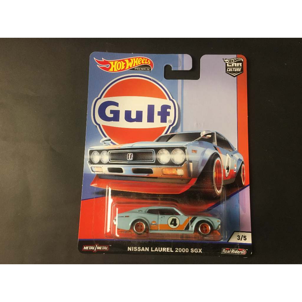 Hot Wheels Real Riders GULF Nissan Laurel 2000 SGX