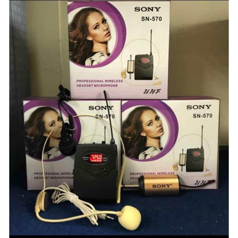 mic Wireless headset clip on SONY SN570