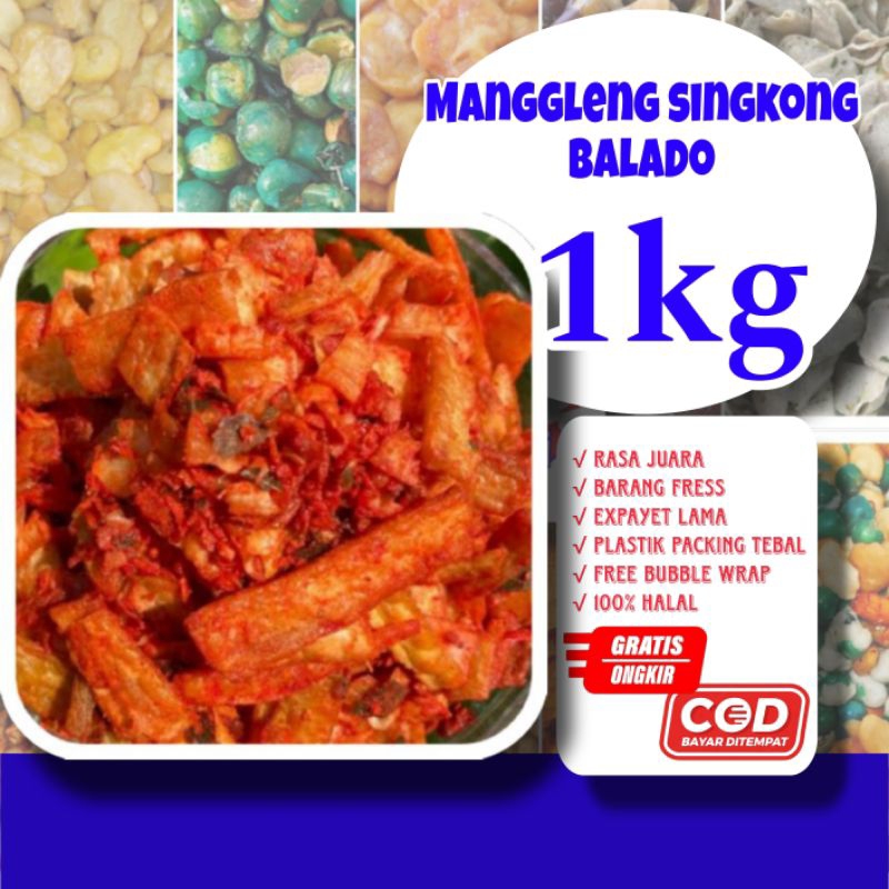 Manggleng singkong balado 1kg / manggleng singkong / keripik singkong