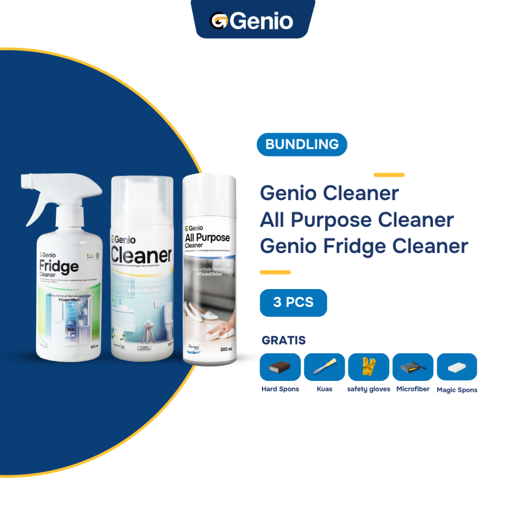 Genio Paket Besti - Cleaner & All Purpose Cleaner & Fridge Cleaner 500Ml