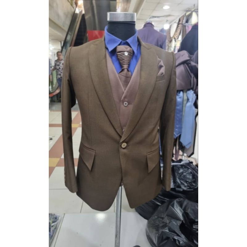 jas wedding pria coklat mahogany dof | jas pengantin pria mahogany Dop | jas pengantin pria mahogany