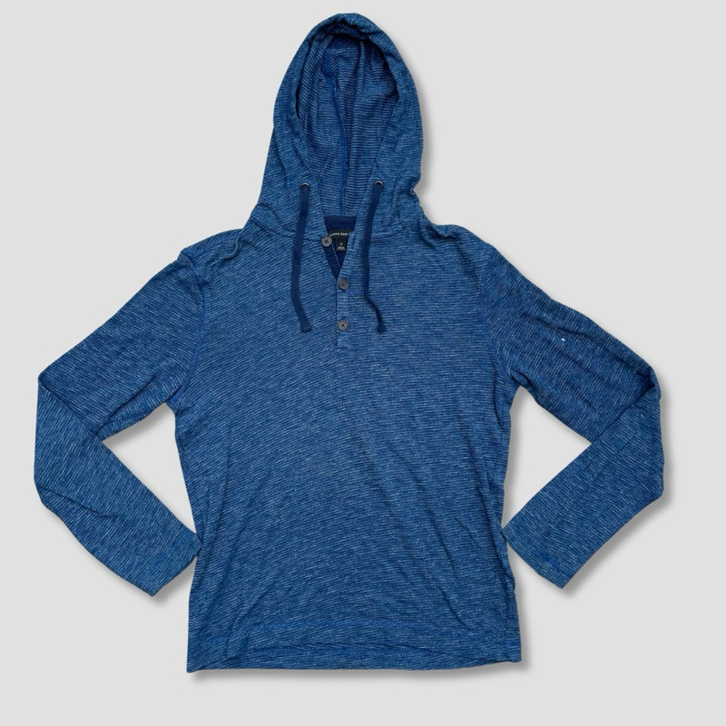 Banana Republic Button Hoodie Blue Original