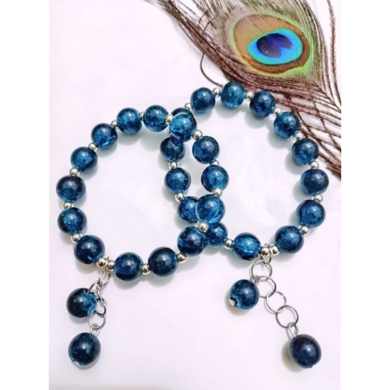 Gelang kristal,gelang manik-manik kristal korean,DIY gelang manik-manik aesthetic,gelang wanita lucu