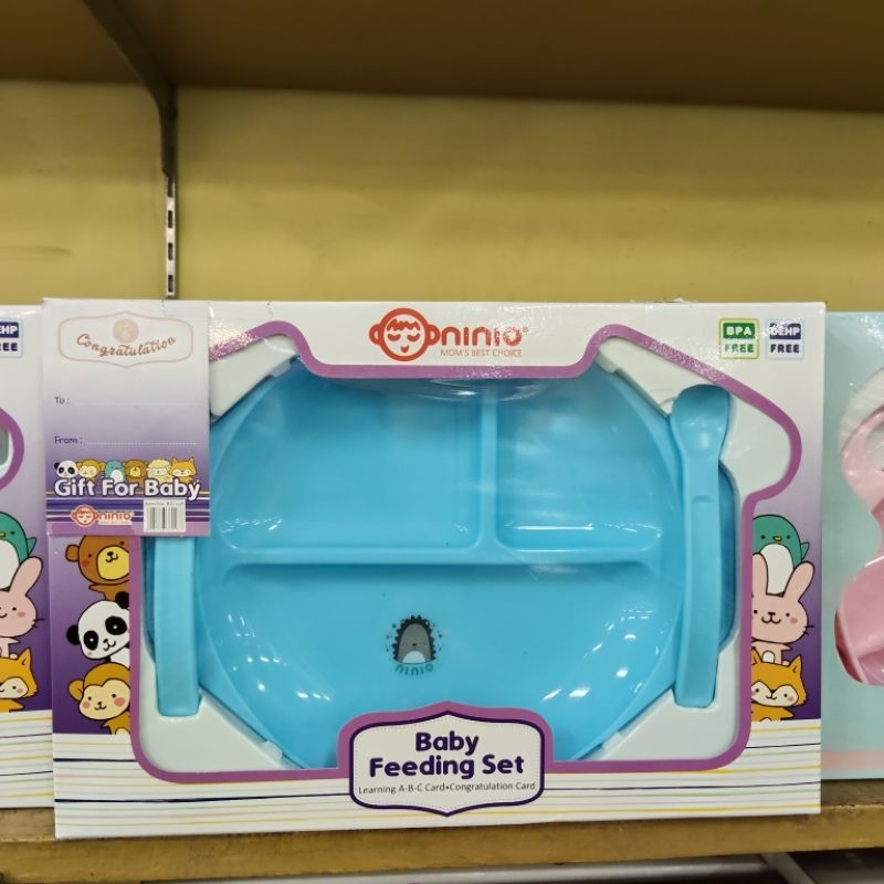 Set Peralatan Makan Bayi Ninio | Baby Feeding Set Ninio