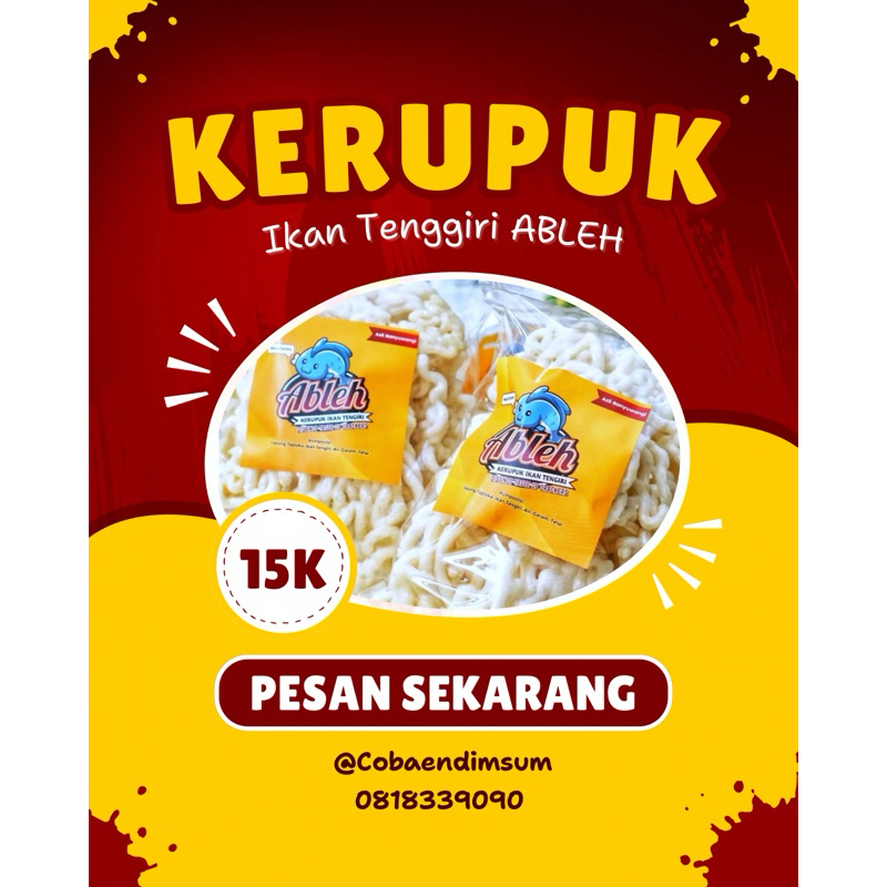 

kerupuk ikan tenggiri ABLEH asli banyuwangi