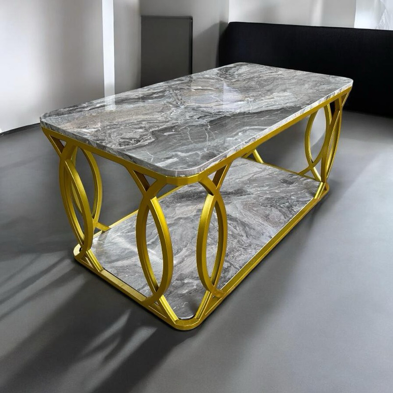 meja tamu meja besi minimalis hpl | Meja sofa kekinian | Meja tamu modern