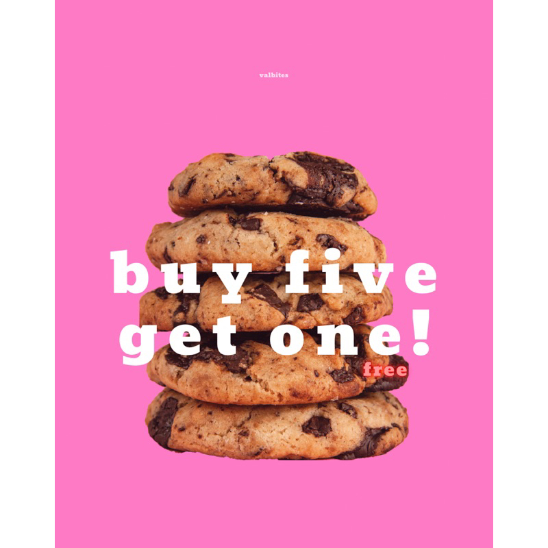 

[BUNDLING BUY 5 GET 1 FREE] SOFT COOKIES BY VALBITES