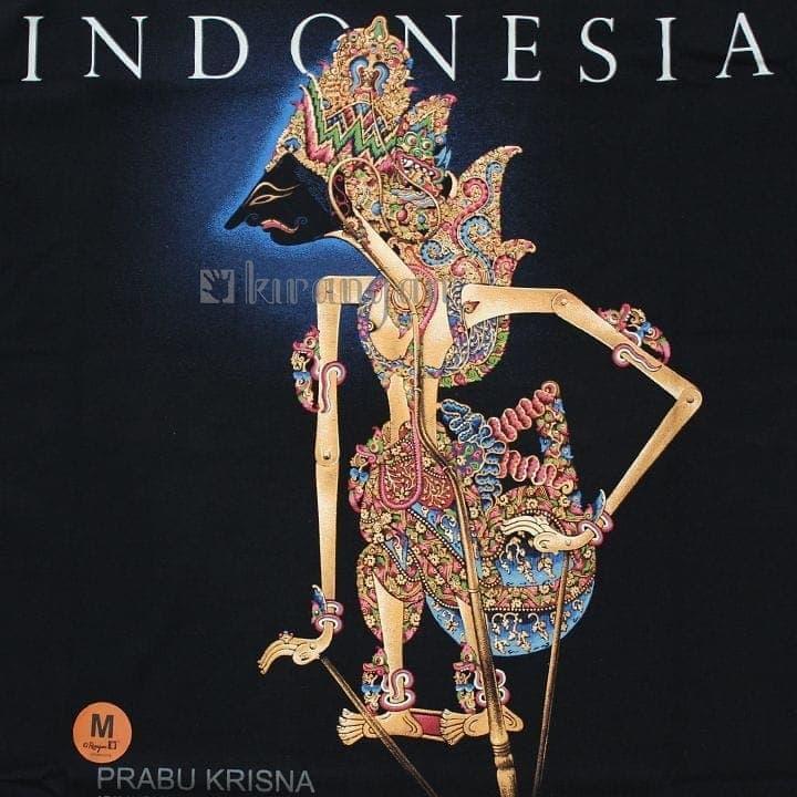 Kaos T-Shirt Wayang KRISNA Baju Gambar Kresno Wayang Kulit