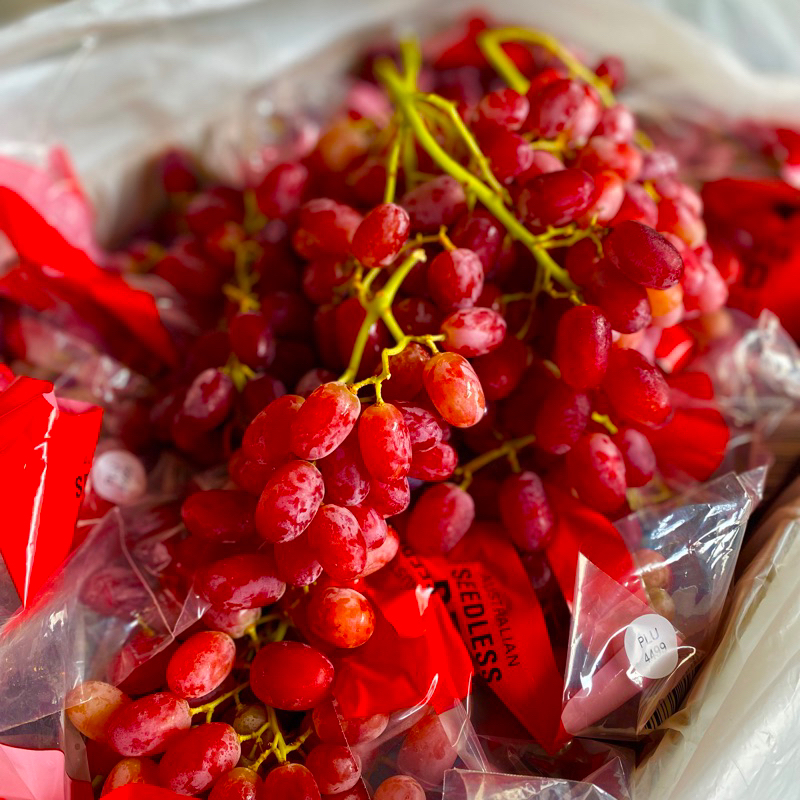 

PROMO Anggur Merah Crimson Manis Fresh dan non biji 500gr
