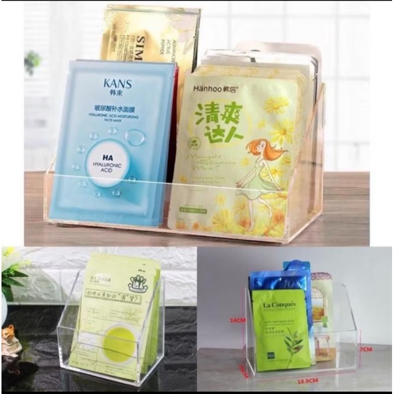 Tempat masker akrilik /Kotak masker akrilik / Acrylic Face Mask