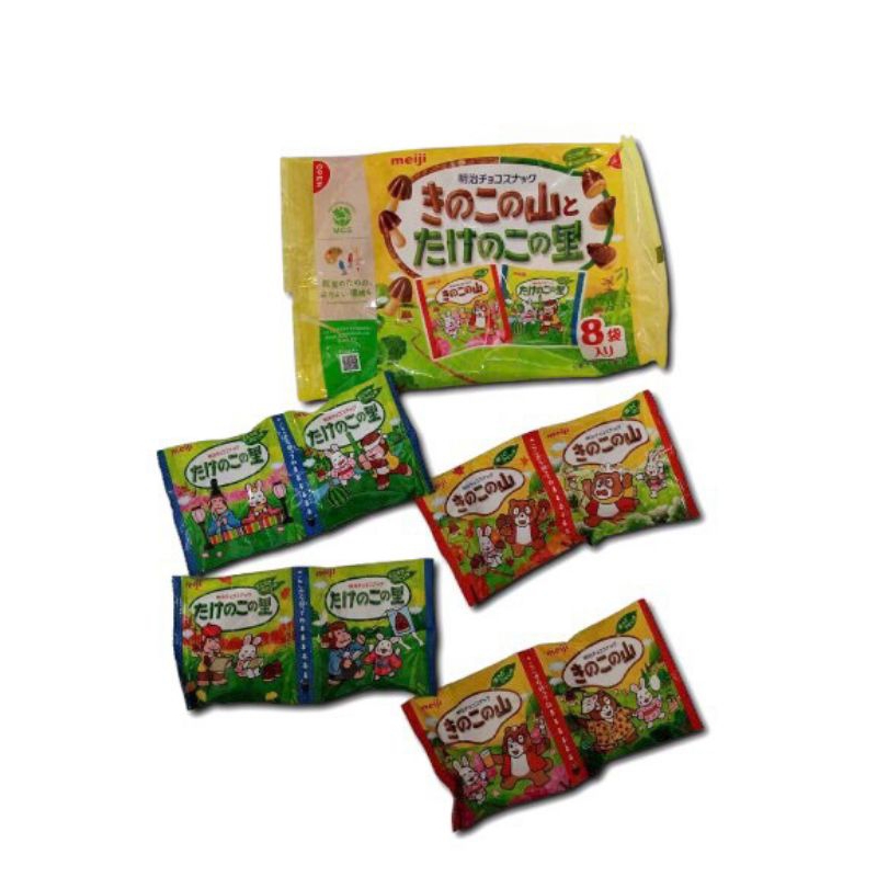 

Biskuit Cokelat Meiji Kinoko no Yama dan Takenoko