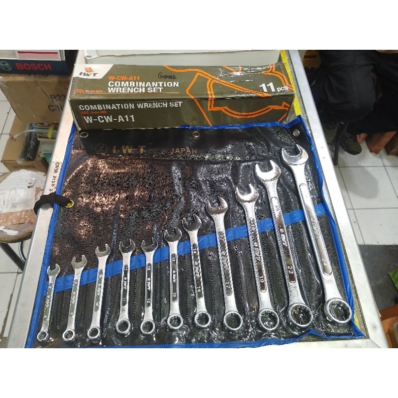 Kunci ring pas set 8-24 mm iwt tools - combination wrench set