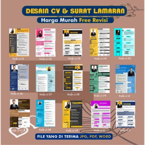 Desain CV  dan Surat Lamaran Kerja