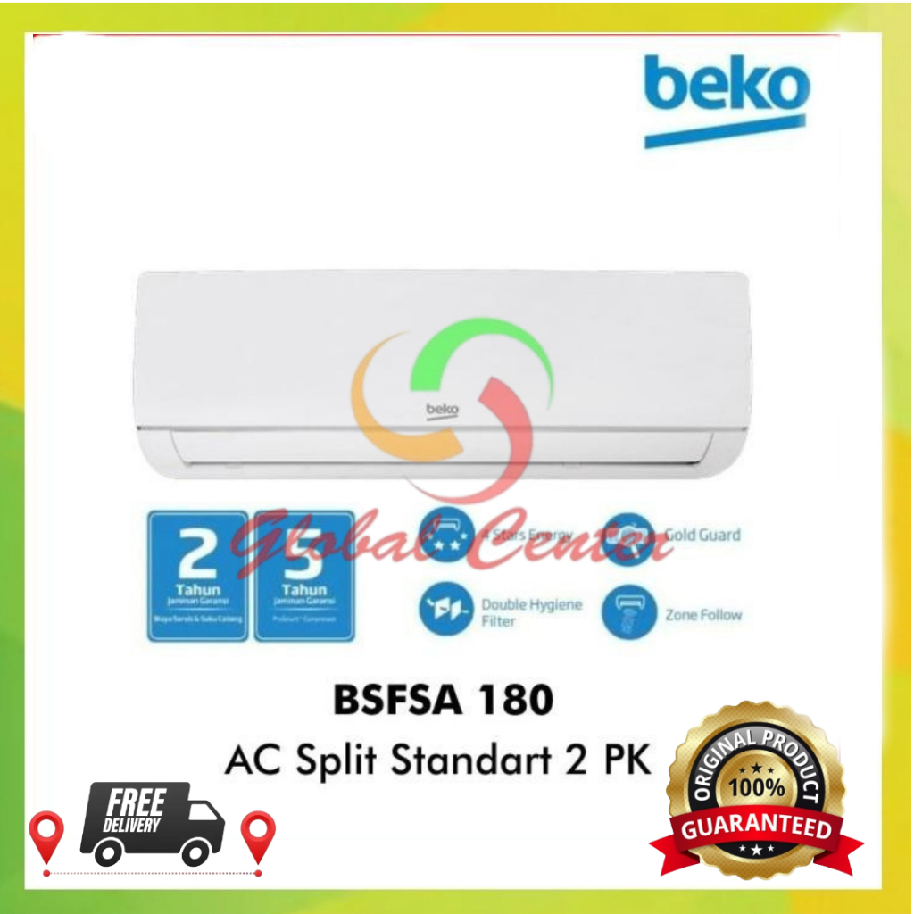 AC Split Standar 2 PK Beko BSFSA181 R32 Jet Cool - Pendingin Ruangan