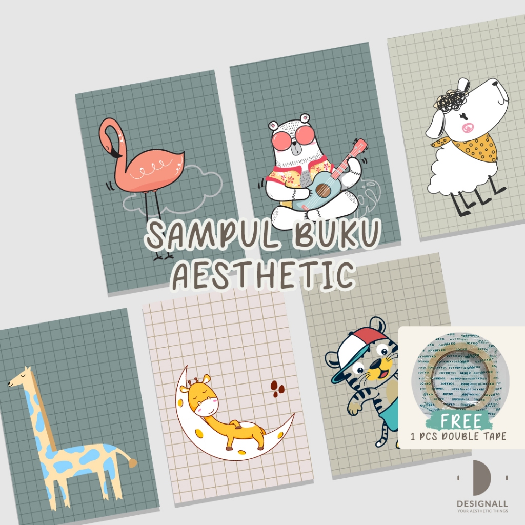 

(ISI 6 PCS) Designall Sampul Buku Aesthetic - Sampul Buku Motif - Sampul Buku Bigboss / Sidu - CN